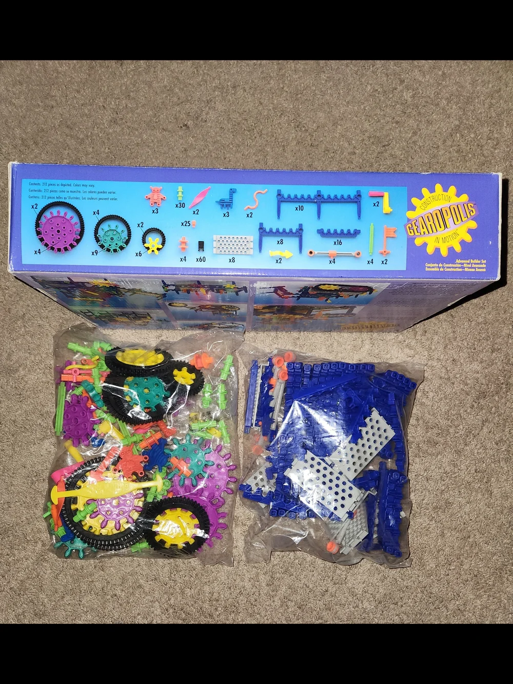 Gearopolis Advanced Builder Set Construction in Motion Discovery Toys 1991